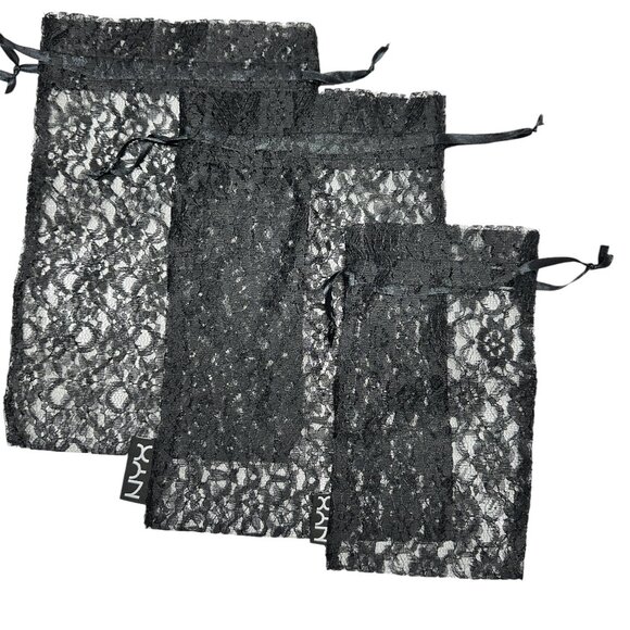 Black Lace Bags (Set of 3) - Picture 1 of 4